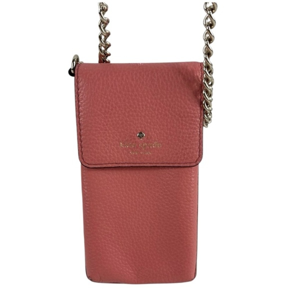 Kate Spade New York Larchmont Avenue North South Crossbody Wallet Purse Salmon